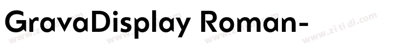 GravaDisplay Roman字体转换